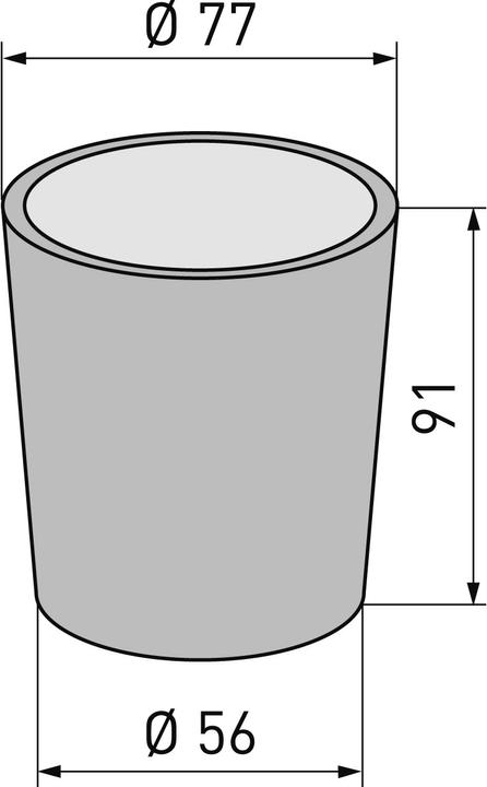 Productafbeelding Diaqua Tandglas (Ø 8 cm, Ø 5,5 cm, Ø 9 cm)