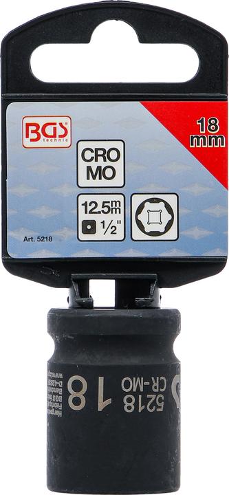 Image du produit BGS Douille à choc, six pans 12,5 mm (1/2") 18 mm (18 mm)