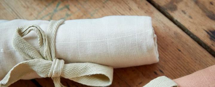 Actual product image Filibabba Diaper GOTS - Muslin Tender Green (65 cm, 65 cm)