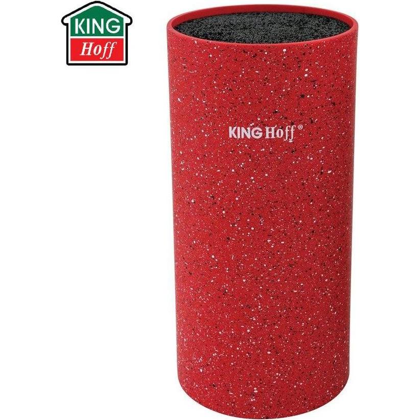 Thumbnail - Kinghoff KNIFE BLOCK MARBLE KH-1093, Messerblock, Rot