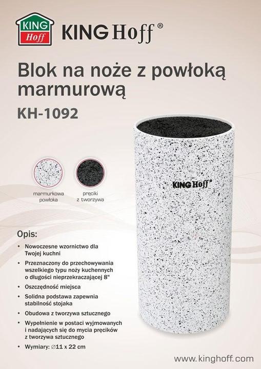 Produktbild Kinghoff Elegant KNIFE BLOCK Marble KH-1092