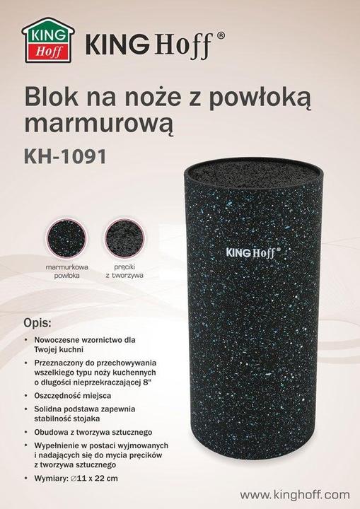 Produktbild Kinghoff ELEGANT KNIFE BLOCK MARBLE KH-1091 (20.32 cm)