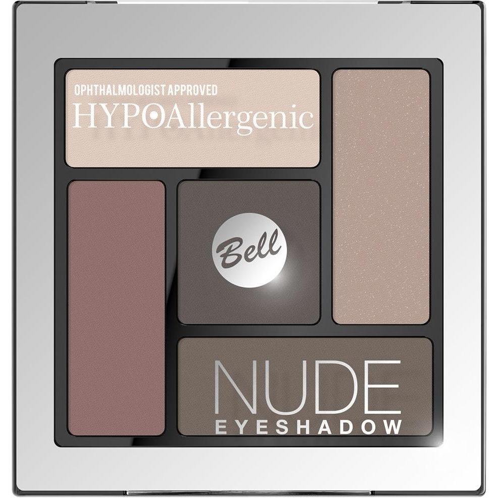 Bell Cosmetics, Lidschatten, HypoAllergenic Nude Eyeshadow hypoallergenic satin-cream eye shadows 01 5g (01)