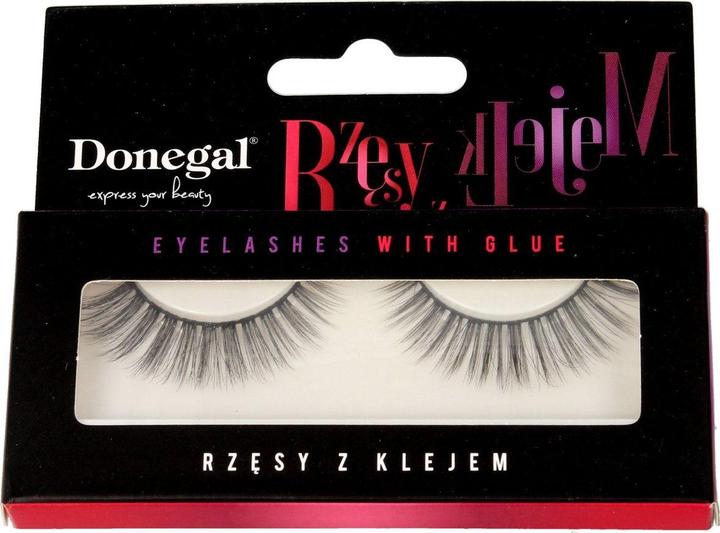 Actual product image Donegal false eyelashes with glue - on the strip (4474) 1 pack (Artificial eyelashes)