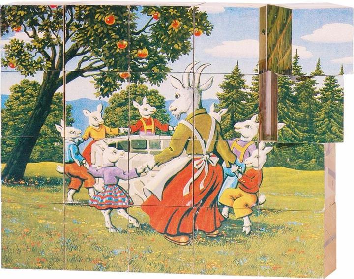 Actual product image Goki Wooden block puzzle fairy tale (20 pieces)