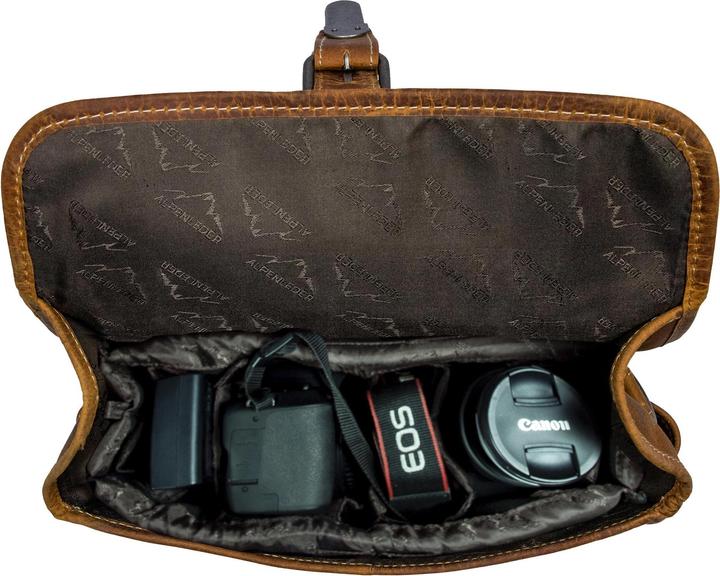 Actual product image Alpenleder Camera Bag Press Beige (Camera shoulder bag)