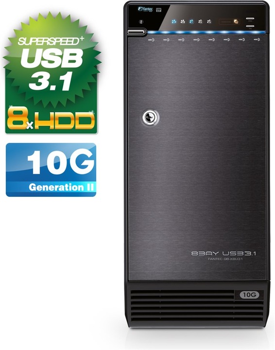 Immagine prodotto Fantec QB-X8U31 8x 3.5 SATA HDD USB 3.1 Type-C (3.5")