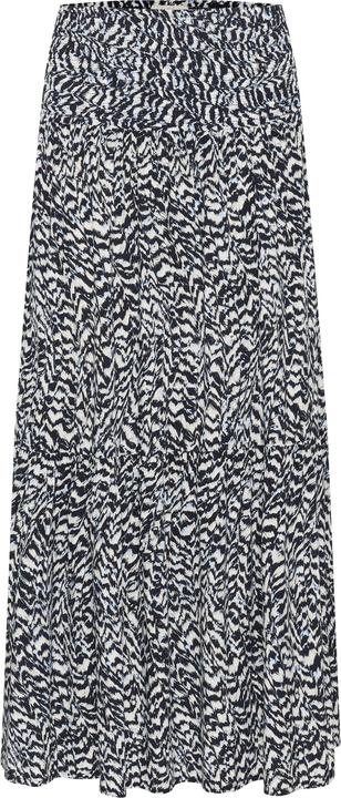 Blue, white graphic print