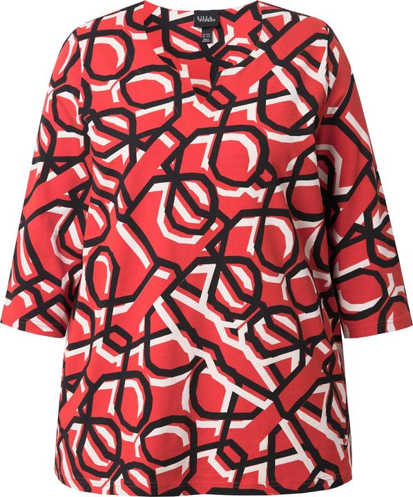 Immagine prodotto Ulla Popken Maglia con stampa grafica, scollo a tunica e maniche a 3/4 (46, 48)