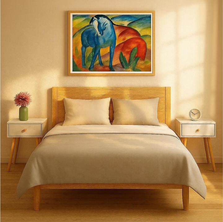 Image du produit Relaxdays Nachttisch Marmoroptik & Holzbeine (55 x 40 x 32 cm)