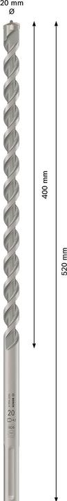 Actual product image Bosch Professional Zubehör Hammer drill SDS max-4 20 x 400 x 520 mm (up to 20 millimetres)