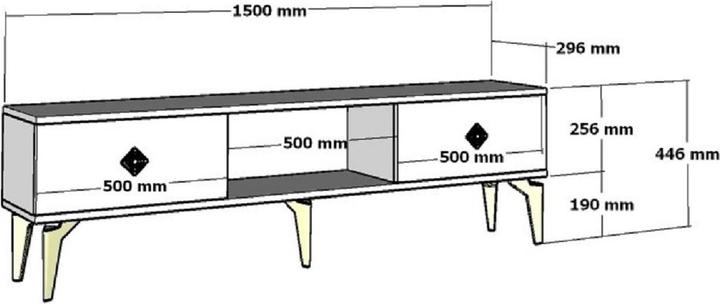 Produktbild Kalune Design Varna (150 x 44.5 x 29.5 cm)