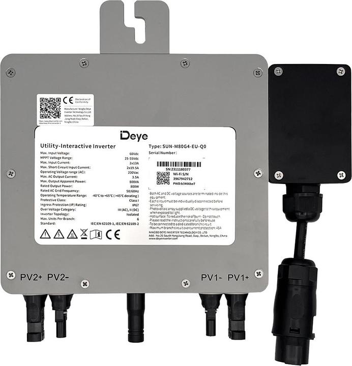 Actual product image Deye SUN-M80G4-EU-Q0