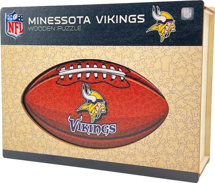 Produktbild Iconic NFL - Minnesota Vikings – Football mit Logo - Holz Puzzle Grösse M (270 Teile) (270 Teile)