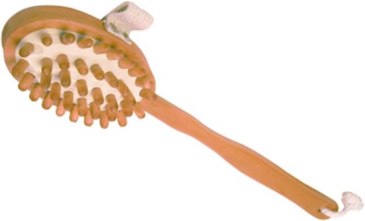 Body Vital Cellulitisborstel met houten knoppen