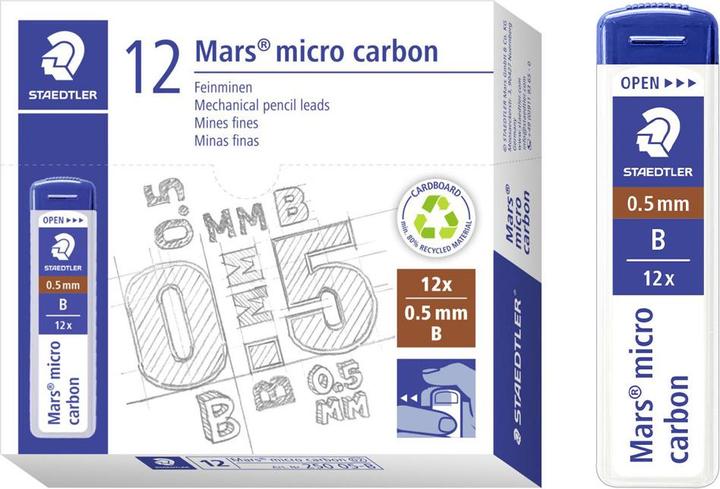 Image du produit Staedtler Mars Micro (12 pcs, 0.50 mm, B)