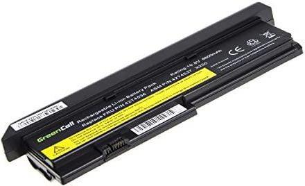 Image du produit Lenovo GREENCELL LE22 Baterija Žalias Cell for IBM Thinkpad X200 7454T X200 745 (9 cabines, 6600 mAh)