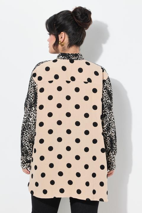 Image du produit Angel of Style Bluse, oversized, Musselin, Mustermix (52)