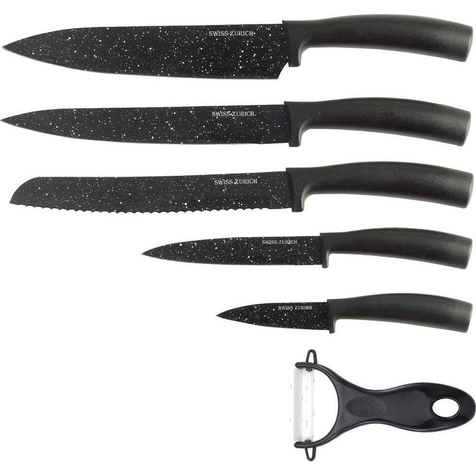 Nenurodyta SWISS ZURICH 6-piece MARBLE knife set, Küchenmesser