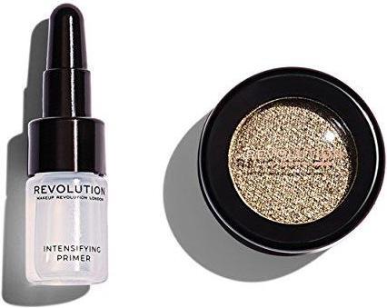 Makeup Revolution Flawless Foils Metallic Eye Shadow + Retreat Base