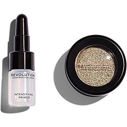 Makeup Revolution, Lidschatten, Flawless Foils Metallic Eye Shadow + Retreat Base