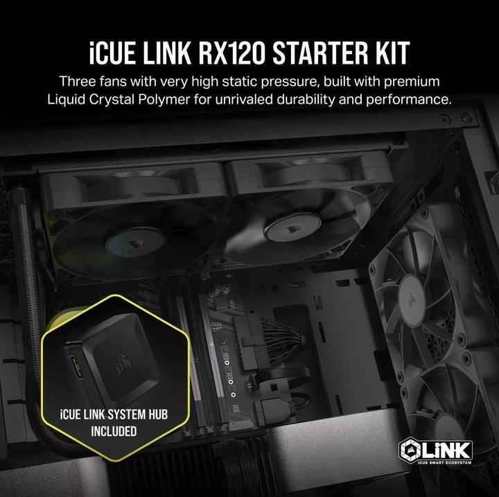 Produktbild Corsair iCUE LINK RX120 (120 mm, 3 x)
