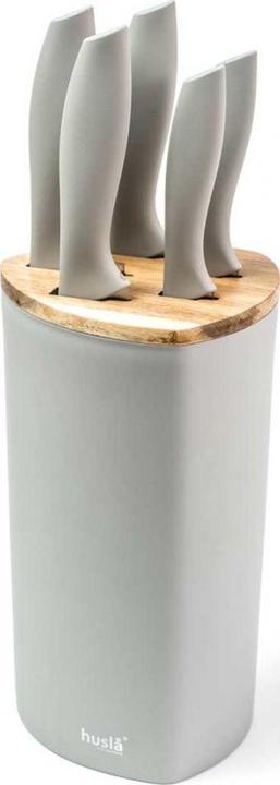 Actual product image Husa 5 KITCHEN KNIFE SET IN HUSLA 73964 BLOCK