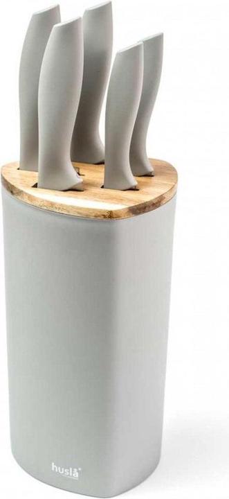 Actual product image Husa 5 KITCHEN KNIFE SET IN HUSLA 73964 BLOCK