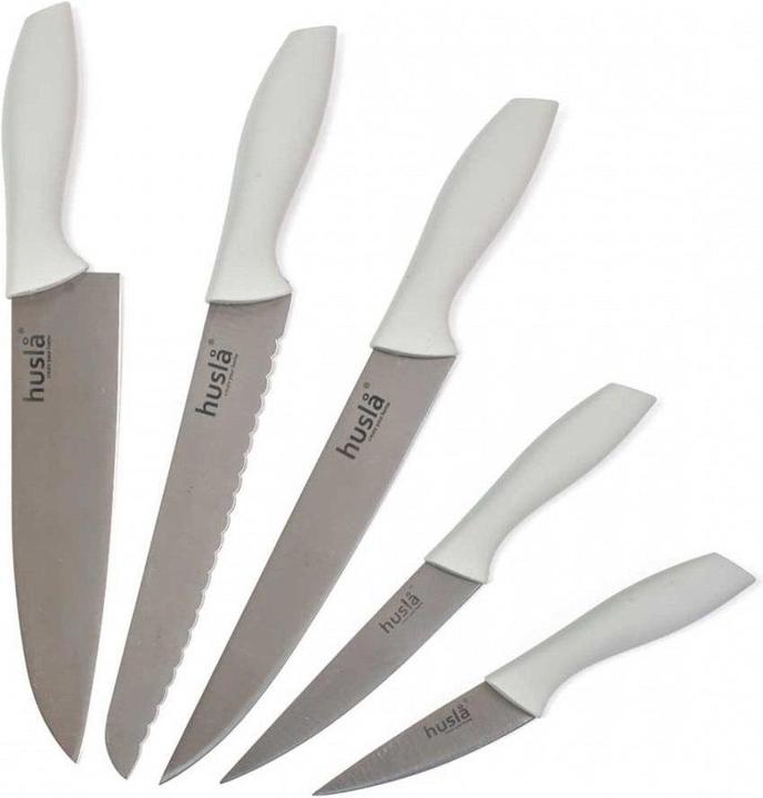 Actual product image Husa 5 KITCHEN KNIFE SET IN HUSLA 73964 BLOCK