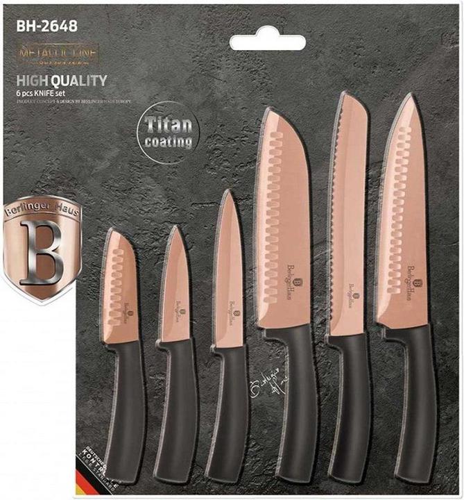 Produktbild BerlingerHaus 6 Kitchen knife set BH-2648 ROSE GOLD (20 cm)