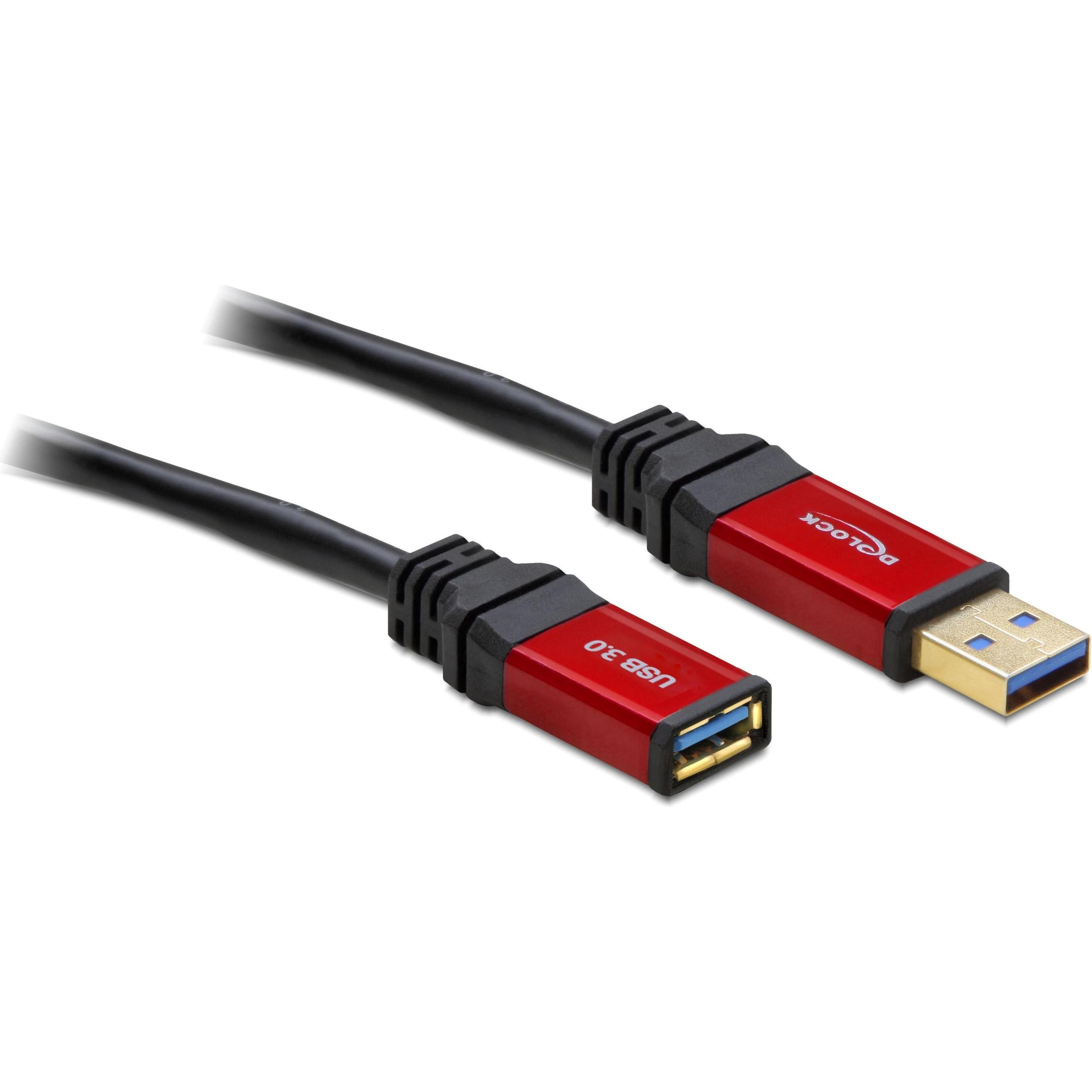 Delock USB 3.0 Premium (2 m, USB 3.0), USB Kabel