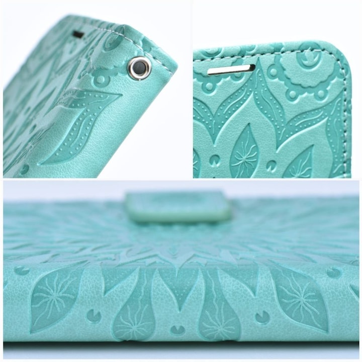 Produktbild Forcell Back panel cover OEM MEZZO Book case for SAMSUNG A13 5G / A04S mandala green (Samsung Galaxy A13 5G, Samsung Galaxy A04S)