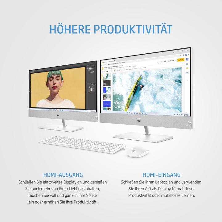 Produktbild HP Pavilion 27-ca0401ng (AMD Ryzen 7 5700U, 16 GB, 1000 GB)