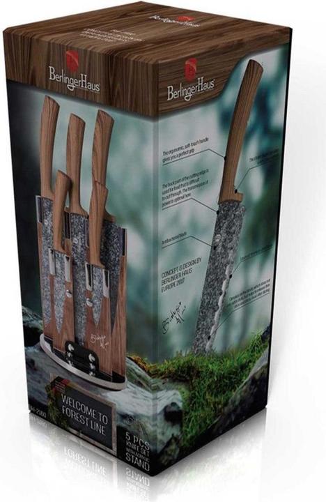 Immagine prodotto BerlingerHaus Set di 5 coltelli con supporto BH-2160