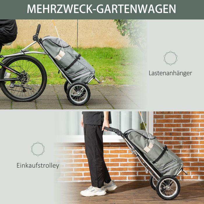 Actual product image Swisshandel24 2 in 1 load trailer Shopping trolley for shopping trolley Bicycle trailer Transport trailer with