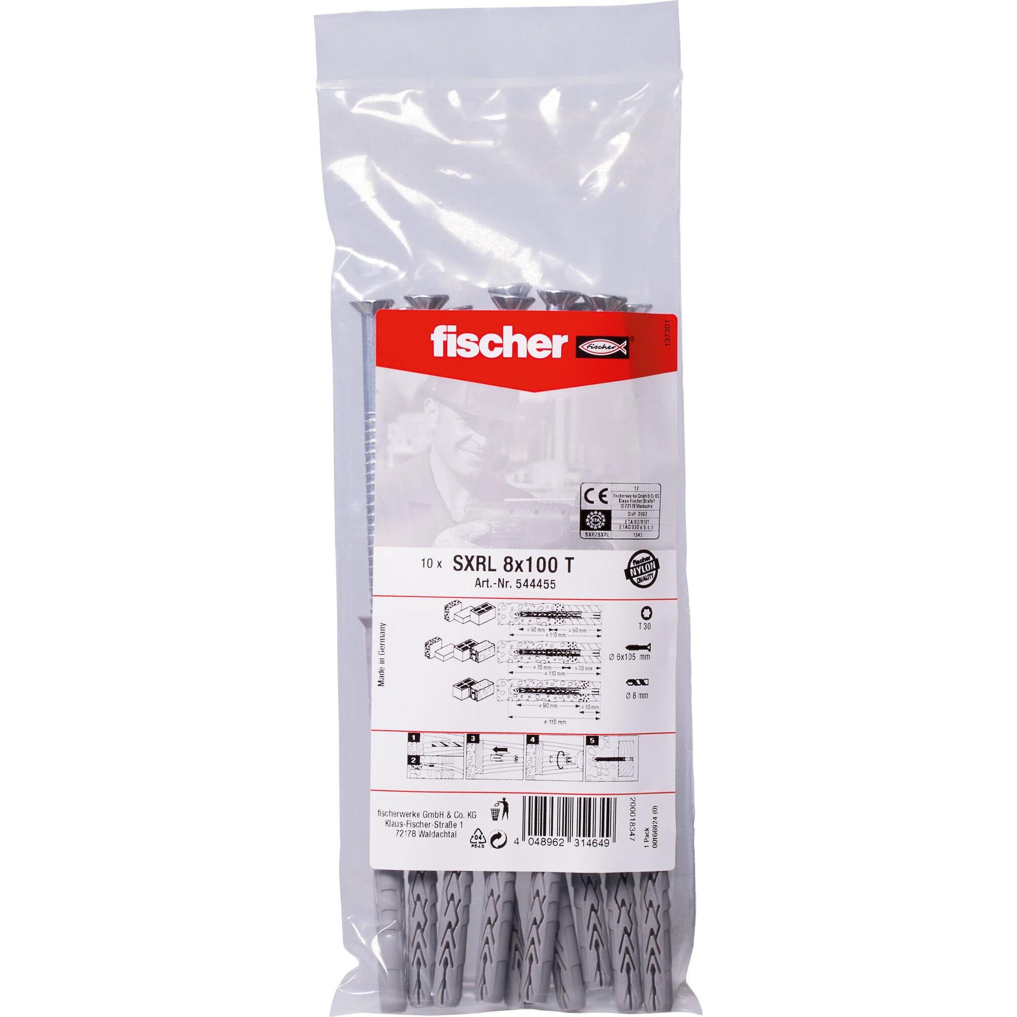 Fischer, Dübel, Langschaftdübel SXRL 8x100 T B (10) (10 Stk.)