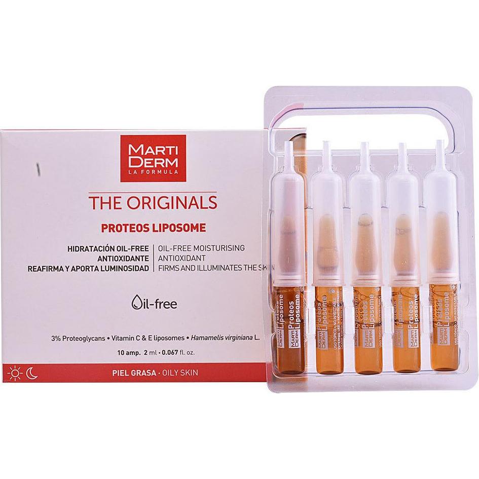 Martiderm, Gesichtsserum, TH ORIGINALS proteos liposome oil-free ampoules 10 x 2 ml (20 ml)