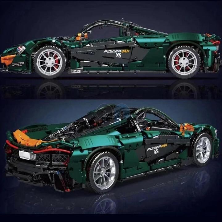 Actual product image Mould King P1 Hypercar Green