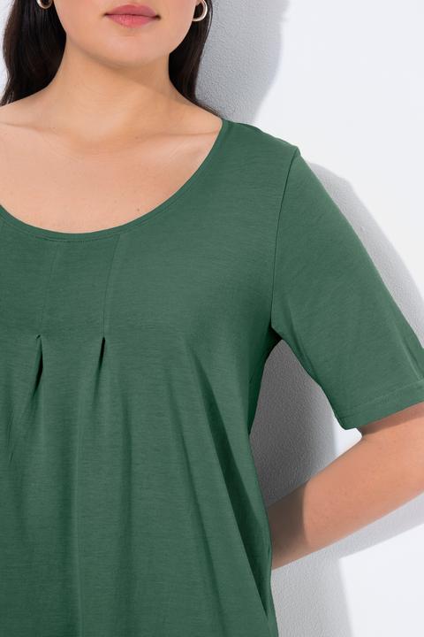 Actual product image Ulla Popken Essential Front Pleat Tee (62)