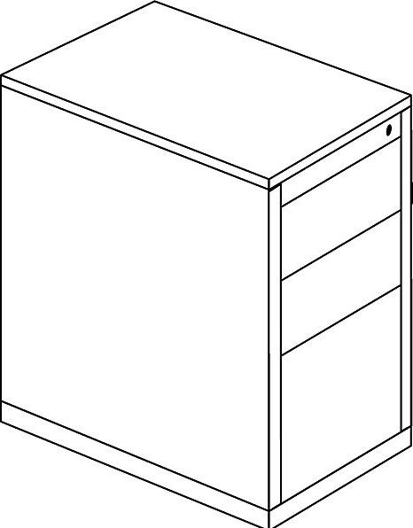 Produktbild Mauser Schubladencontainer (41.5 x 80 x 72 cm)