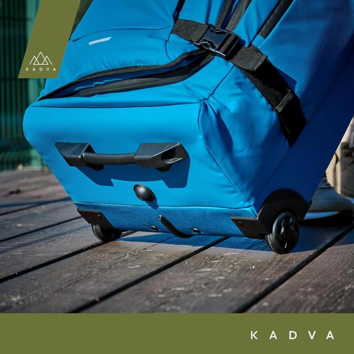 Actual product image Kadva Carry-On Suitcase with Wheels, Telescopic Frame, Two Compartments for Efficient Packing (102 l)
