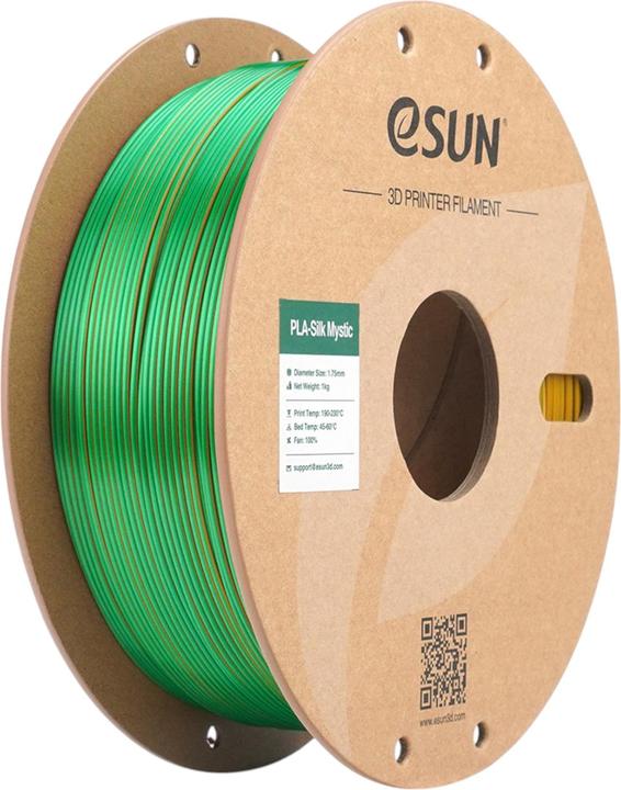 Produktbild eSUN ePLA-Silk Mystic Gold-Grün-Purple Filament 1.75mm 1Kg (PLA, 1.75 mm, 1000 g, Mehrfarbig)