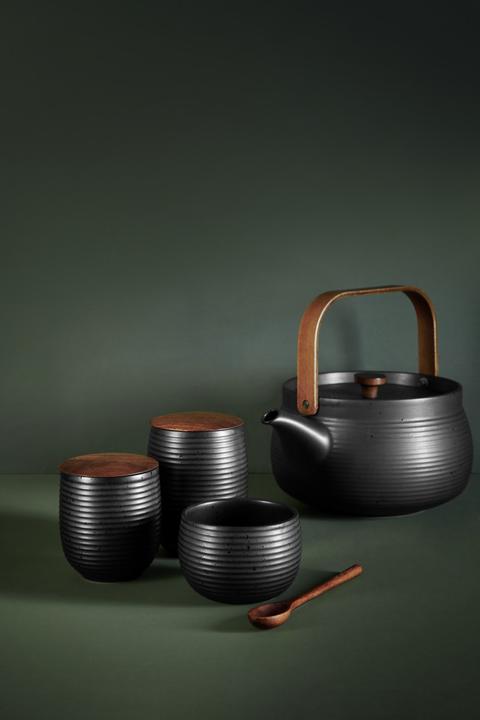 Image du produit ASA Selection Théière avec poignée en bois, black (1.50 l)