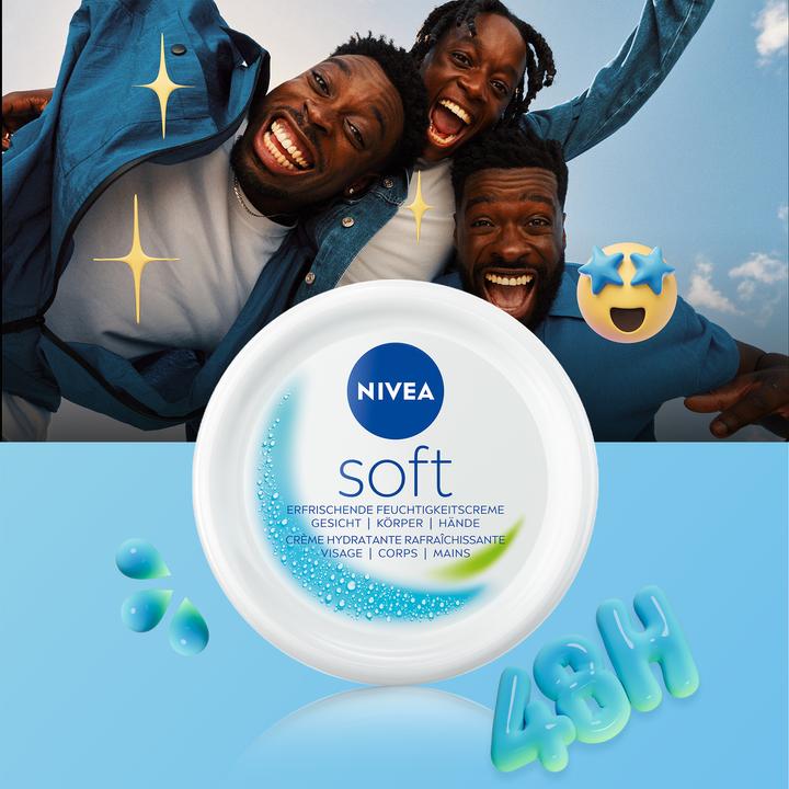 Produktbild NIVEA Körpercrème Soft Multipack 3 x 300 ml (Körpercreme, 900 ml)