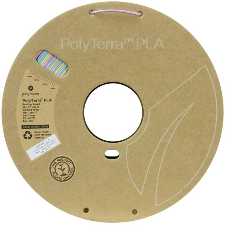 Image du produit Polymaker Polyterra PLA (1.75 mm, 1 kg) (PLA, 1.75 mm, 1000 g, Multicolore)