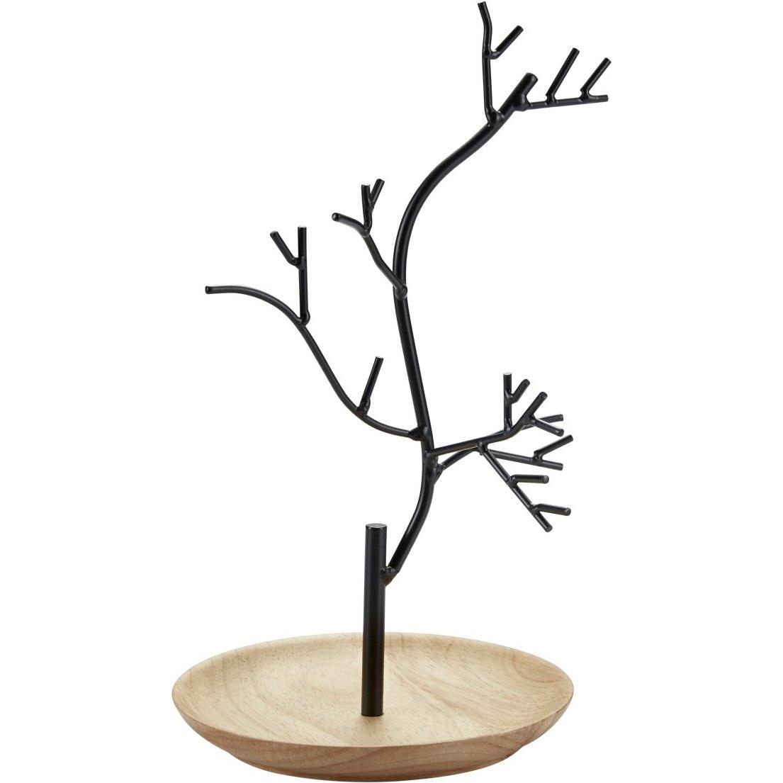 Diaqua, Uhrenbox + Schmuckaufbewahrung, Baum, Schwarz
