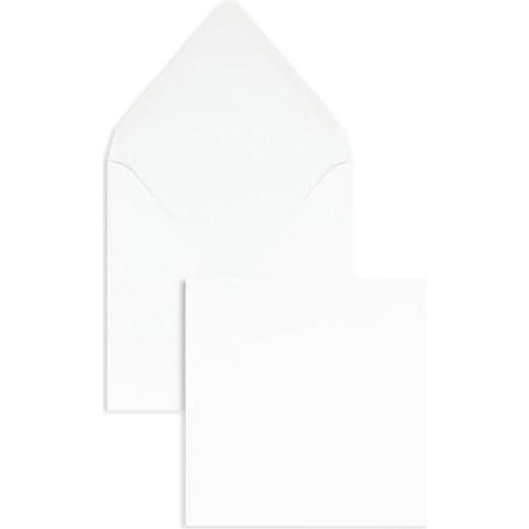 Blanke, Briefumschlag, Briefumschläge 160x160mm 90g/qm gummiert VE=100 Stück weiss (100 x)