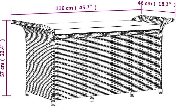 Produktbild vidaXL Gartenbank