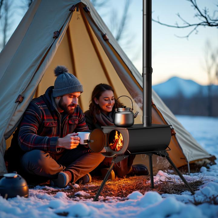 Actual product image Wiltec Tent stove steel camping stove