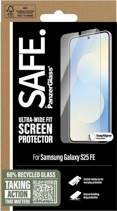 Actual product image PanzerGlass Safe. (1 Piece, Samsung Galaxy S25 FE)